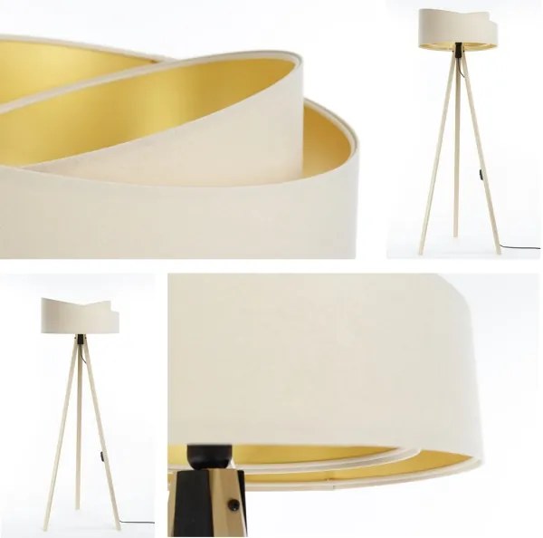 Lampada con piedistallo GALAXY 1xE27/60W/230V color crema/beige