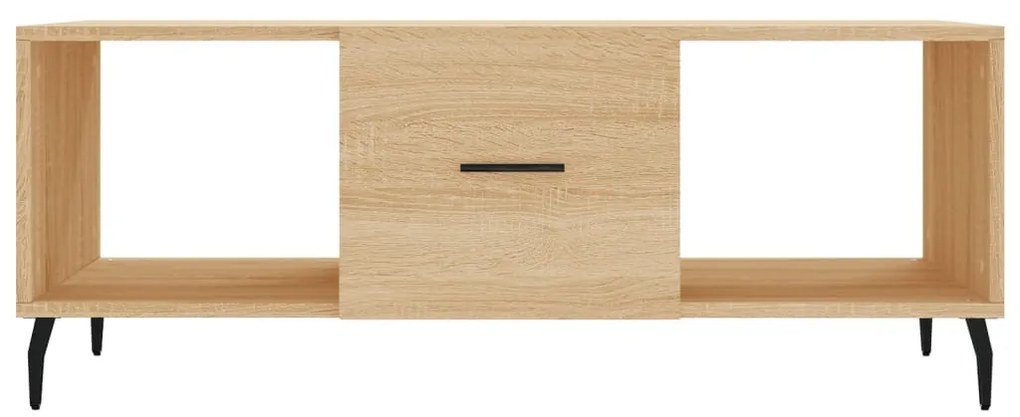 Tavolino da Salotto Rovere Sonoma 102x50x40cm Legno Multistrato