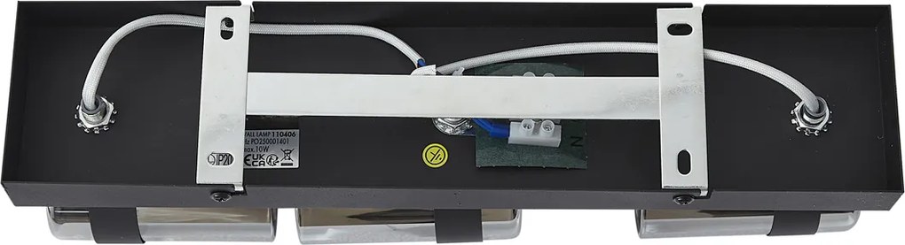 Faretto da soffitto nero con vetro fumé 3 luci orientabile e inclinabile - Gianni