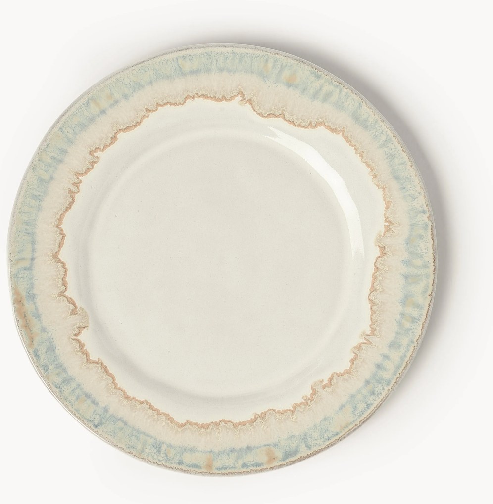 Set di 4 piatti da colazione fatti a mano Myrtille