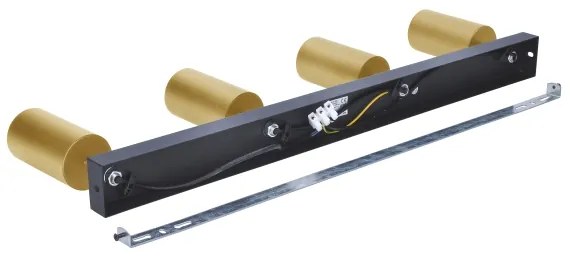 Brilagi - Faretto SELE GOLDEN 4xGU10/30W/230V nero/oro