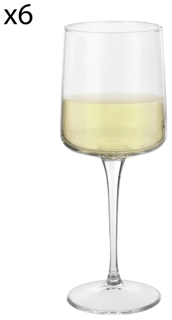 Set 6 calici vino bianco in vetro 270 ml Iconic