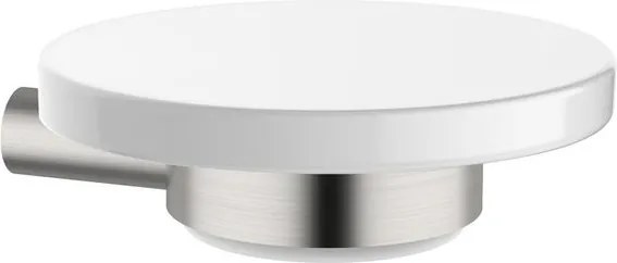 Porta sapone SI 90602 nickel spazzolato 12 cm x 4.2 cm in ceramica