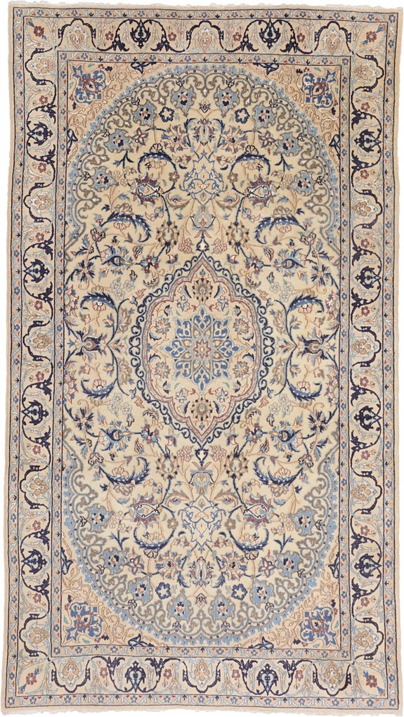 Nain Tappeto 210 x 120 (Iran) Annodato A Mano