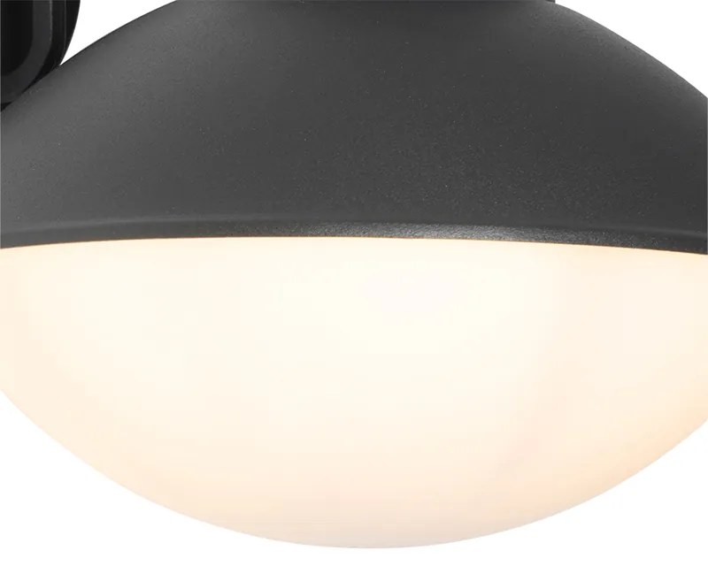 Lampada da parete per esterni moderna nera IP44 - Marcel