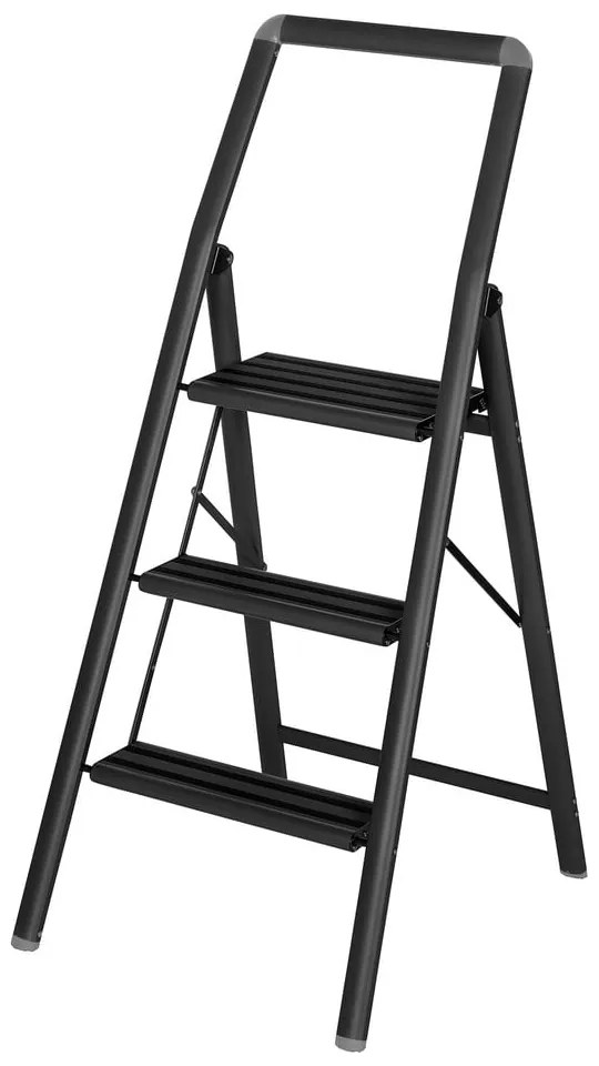 Gradini compatti neri, altezza 114,5 cm - Wenko