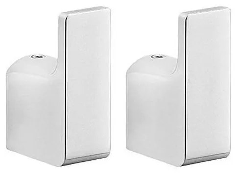 Gedy - SET 2x Gancio a muro PIRENEI cromo lucido
