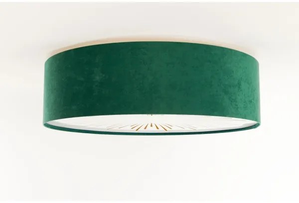 Plafoniera RAYS 2xE27/60W/230V diametro 60 cm verde