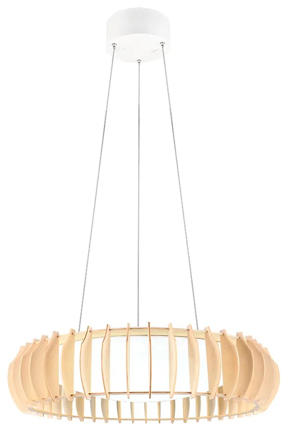 Lampada a sospensione scandinava beige con LED inclusi - Monte