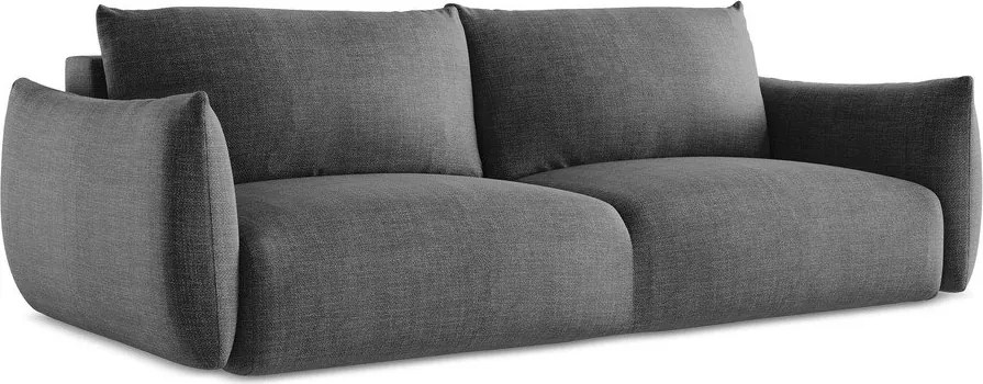 Divano grigio scuro allungabile 230 cm Leila – Makamii