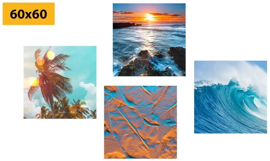 Set di quadri – Paesaggio marino affascinante