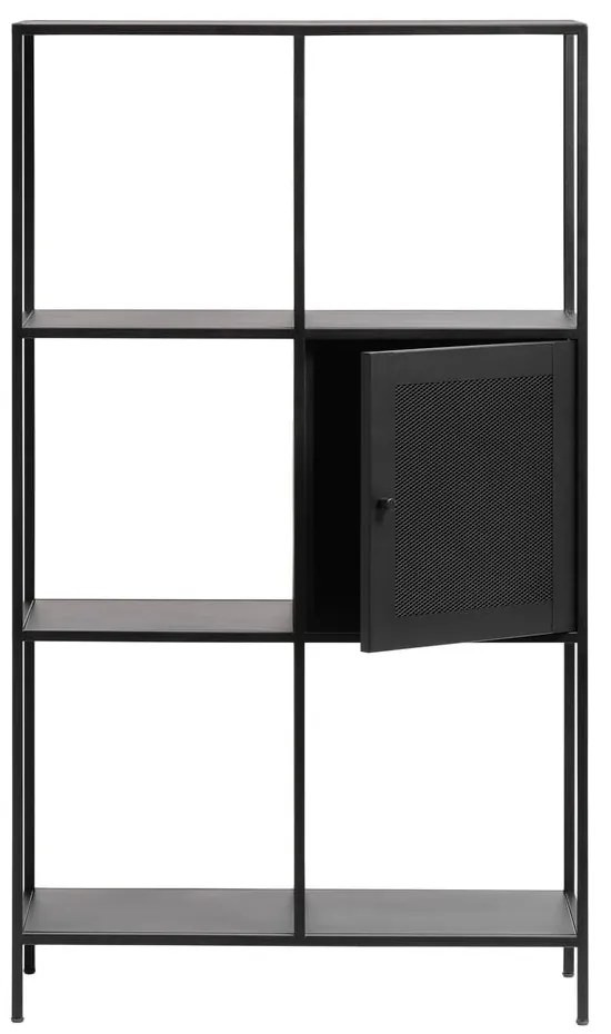 Libreria in metallo nero 80x138 cm Malibu - Unique Furniture
