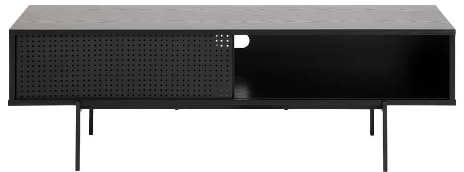 Tavolo TV nero in frassino 140x45 cm Angus - Actona