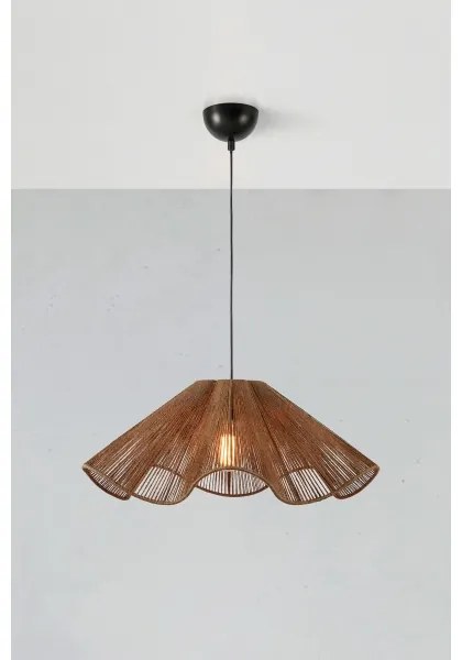 Markslöjd 108681 - Lampadario a sospensione con filo NAMI 1xE27/40W/230V marrone