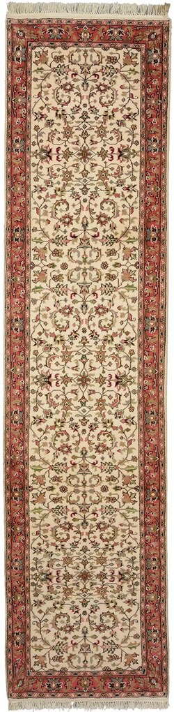 Bidjar Tappeto 80 x 340 Beige (Indian) Annodato A Mano