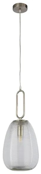 Searchlight 43581-1SN- Lampadario a sospensione con filo ELIXIR 1xE27/60W/230V limpido