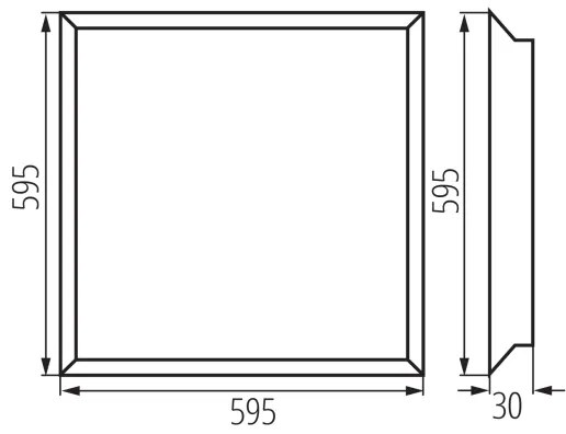 Kanlux 31169 - Pannello LED incasso BAREV ECO LED/36W/230V 4000K 60x60 cm