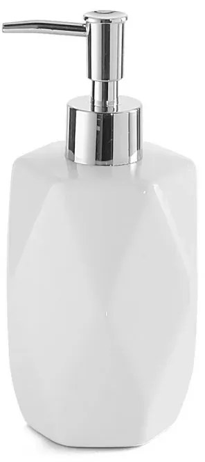 Dispenser sapone liquido bianco Gedy serie Dalia in ceramica