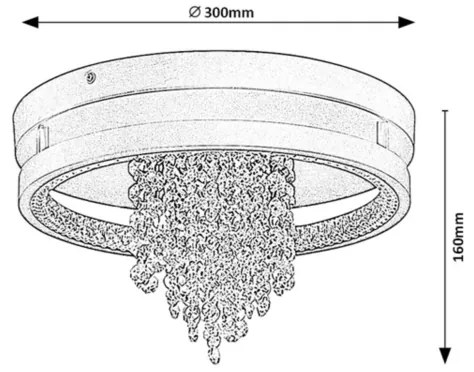 Rabalux 71352 - Plafoniera LED MARIBELL 20W/230V 3000/3500/4000K, diam. 30 cm