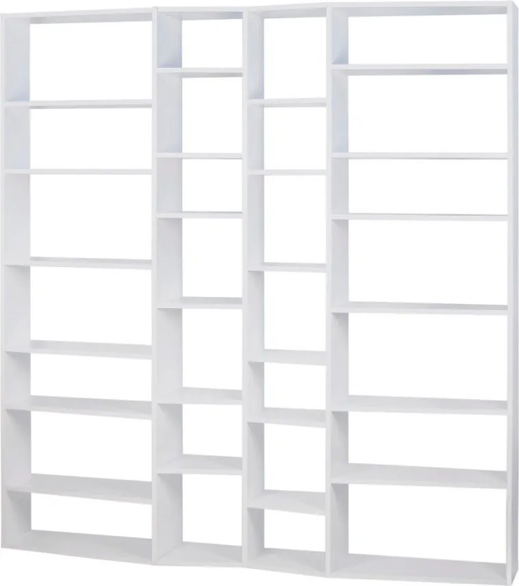 Libreria bianca 214x224 cm Valsa – TemaHome