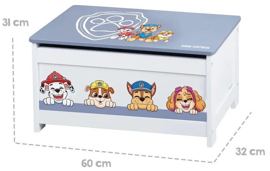 Scatola portaoggetti per bambini 60x32x30 cm Paw Patrol - Roba