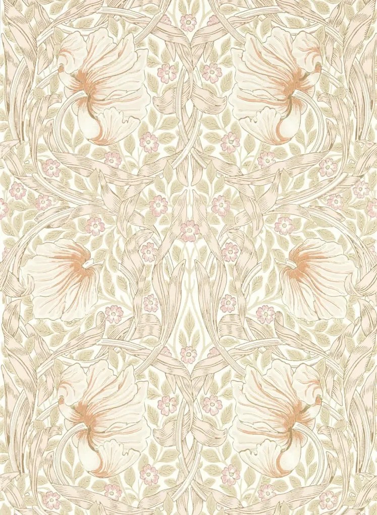 Morris & Co Carta da parati Pimpernel - Cochineal Pink