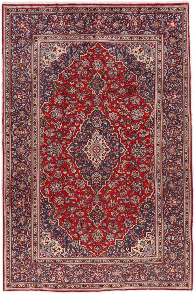 Kashan Tappeto 300 x 200 (Iran) Annodato A Mano