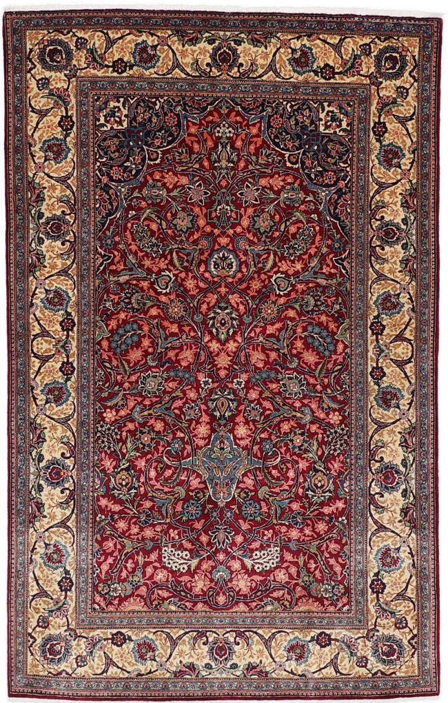 Kashan Tappeto persiano 220 x 140 (Iran) Annodato A Mano