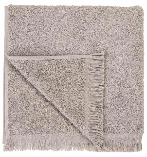 Asciugamano in cotone grigio-marrone 50x100 cm Frino - Blomus