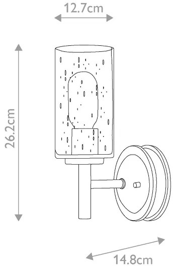 Elstead HK-COLLIER1 - Applique COLLIER 1xE27/100W/230V