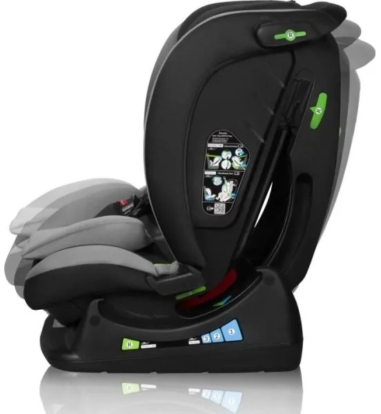 Lionelo - Seggiolino auto AART i-Dimensioni 40-150 cm nero/grigio