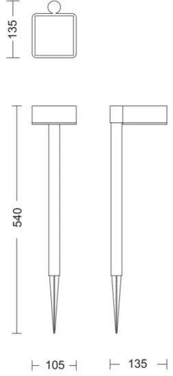Philips - Lampada solare LED VYNCE LED/1,5W/3,7V IP44