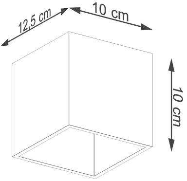 Sollux Sl.1183 - Faretto da parete QUAD 1xG9/8W/230V oro