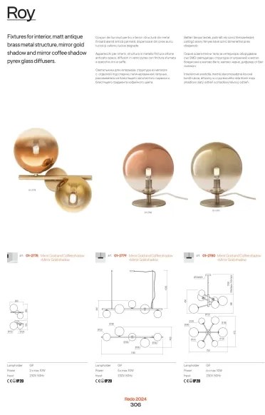 Redo 01-2778 - Applique ROY 2xG9/10W/230V