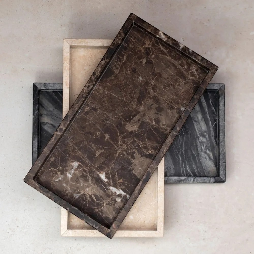 Vassoio decorativo in marmo 16x31 cm Marble - Mette Ditmer Denmark