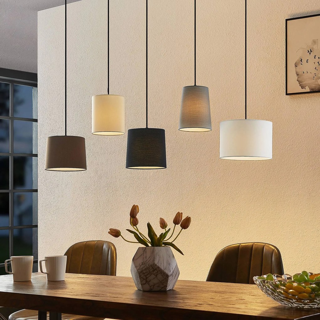 Lampada a sospensione Amilia Lindby, dimmerabile, Legno chiaro, Soggiorno / Sala da pranzo, Legno, Moderno, Lampada a sospensione
