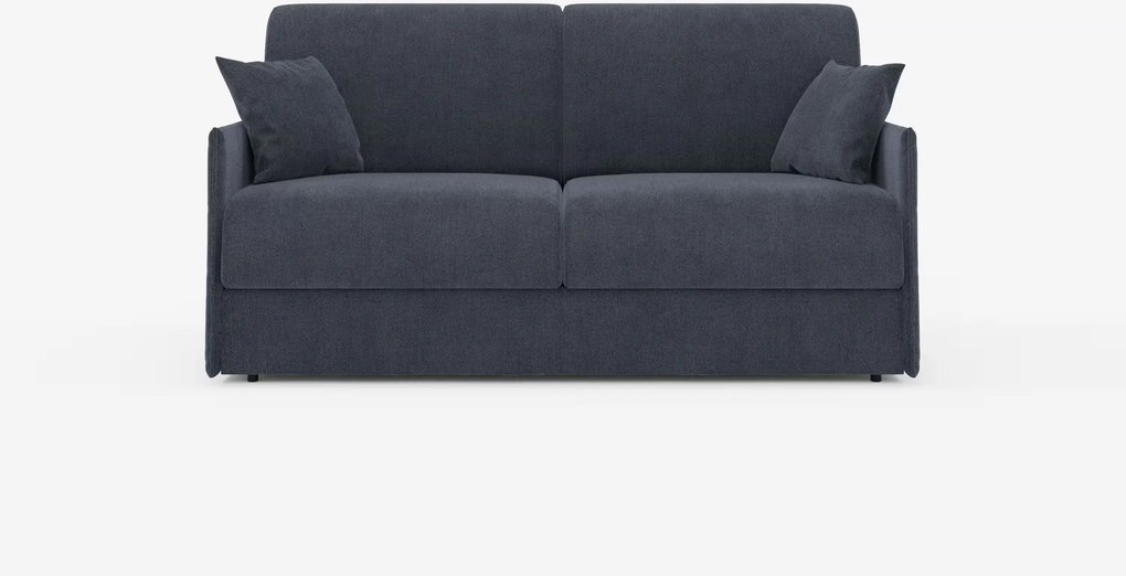 Evans divano letto matrimoniale sfoderabile - design compatto e vano porta guanciali in tessuto smacchiabile T23