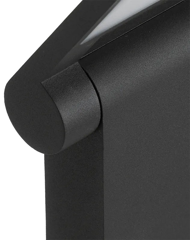 Paletto da esterno moderno antracite 60 cm con LED IP54 - Zane