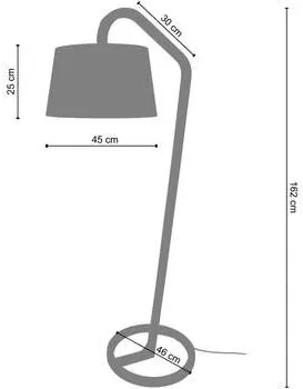 Tosel  Lampade da terra Lampada da terra anatra legno naturale e marrone  Tosel