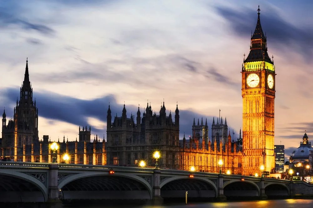 Carta da parati – Big Ben notturno a Londra