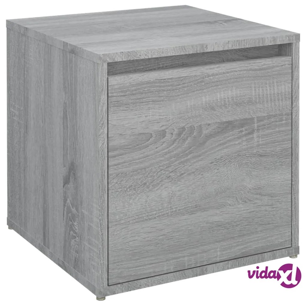 vidaXL Cassetto Contenitore Grigio Sonoma 40,5x40x40 cm in Multistrato