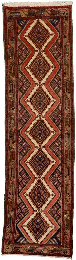 Persian Tappeto 280 x 80 Marrone (Iran) Annodato A Mano