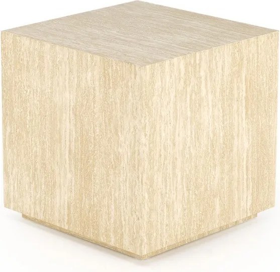 Tavolino da caffè quadrato Travertino S - L45cm