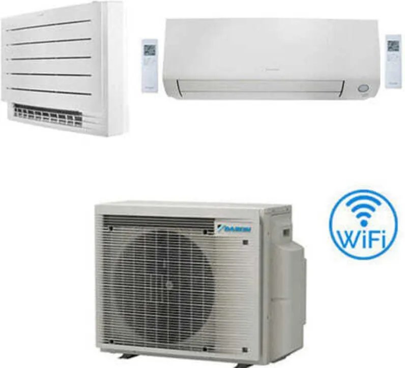 Daikin - Climatizzatore garanzia italia Serie Perfera All Seasons + fvxm-a Pavimento Perfera R32 Dual Split Inverter 9000 + 12000 btu con u.e.