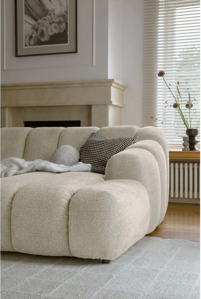 Divano angolare beige (con penisola a destra/con chaise lounge) Shell – Miuform