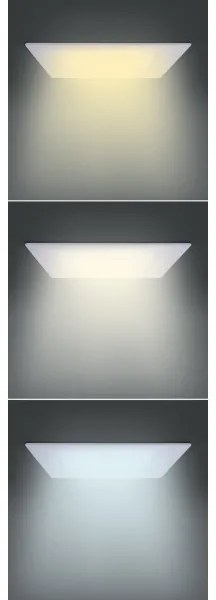 Solight WD143 - Plafoniera LED da incasso 18W/230V 3000/4000/6000K 22,5x22,5 cm bianco