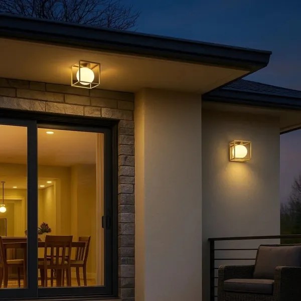 Rabalux 75070 - Applique da esterno MODANE 1xE14/15W/230V IP44 dorata