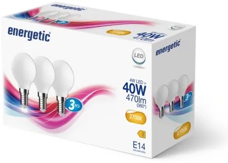 Nordlux - Set da 3 lampadine LED G45 E14/4W/230V 2700K