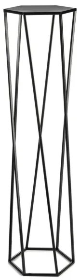 Portafiori 100x24 cm nero