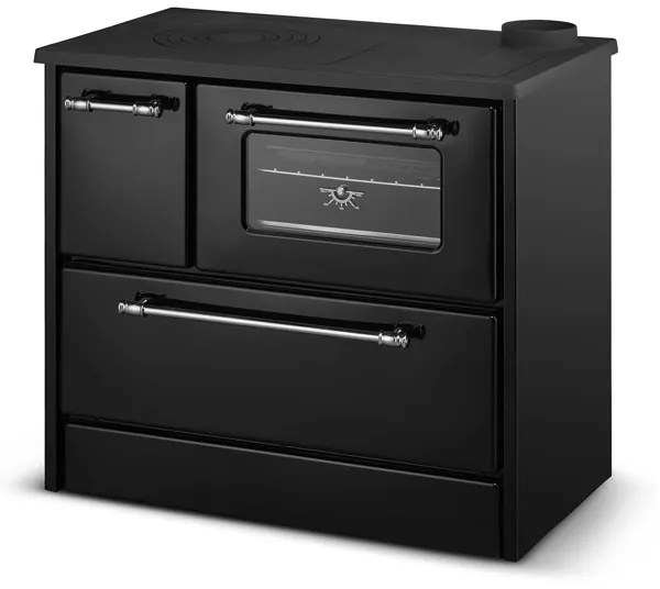 Cucina A Legna Stufa 9 Kw Nera Beatrice L87xP51xH79 Ecodesign 4 Stelle